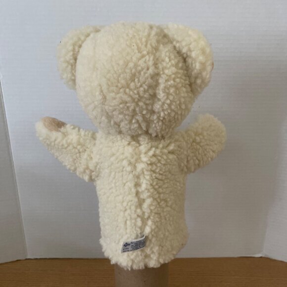 Vintage Russ Berrie Snuggle Teddy Bear Hand Puppet Plush 1986 13 in. New w Tags - Picture 3 of 9